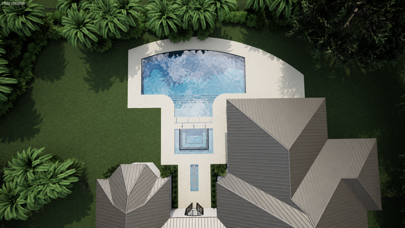 The Garden Enclave overall layout design rendering